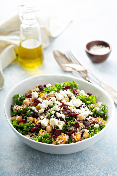 istock Kale and quinoa salad with chickpeas 1164380732