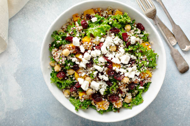 istock Kale and quinoa salad with chickpeas 1164380735