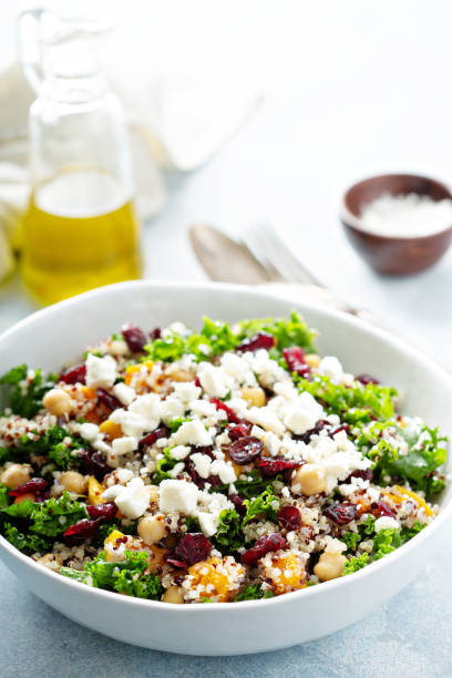 istock Kale and quinoa salad with chickpeas 1164380743