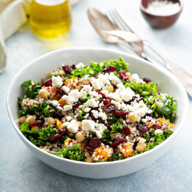 istock Kale and quinoa salad with chickpeas 1164380744