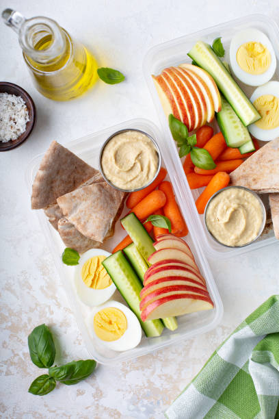 istock Healthy and nutricious lunch or snack boxes 1164380764