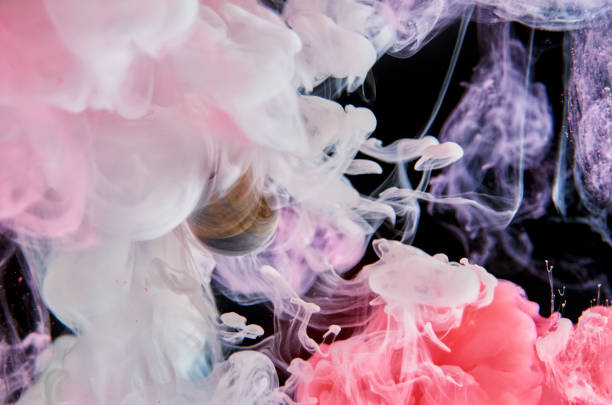 istock Multicolored acrylic ink in water. Abstract background. 1164386015