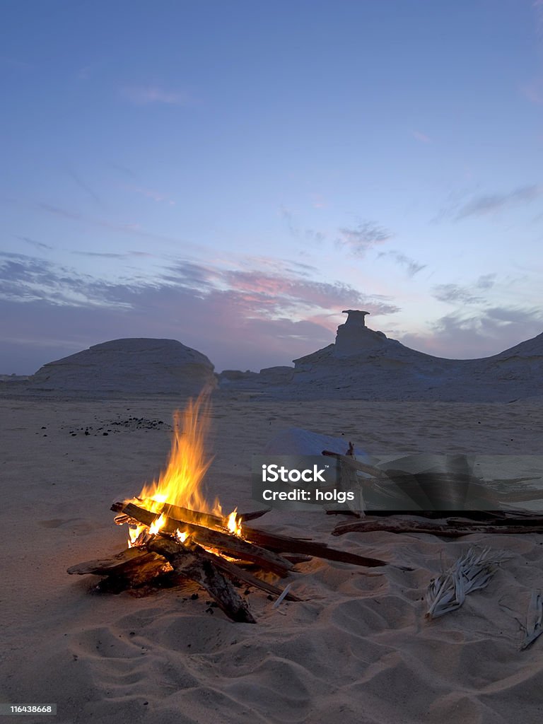 Hoguera en el desierto - Foto de stock de Hoguera de Campamento libre de derechos