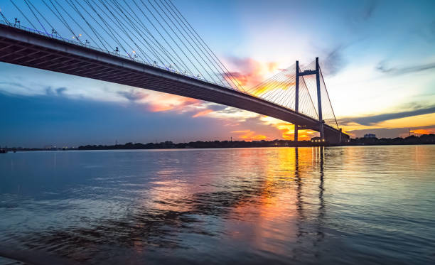 istock Cable stayed bridge known as the 