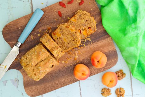 istock Homemade apricot goji berry walnut oat bread 1164390034