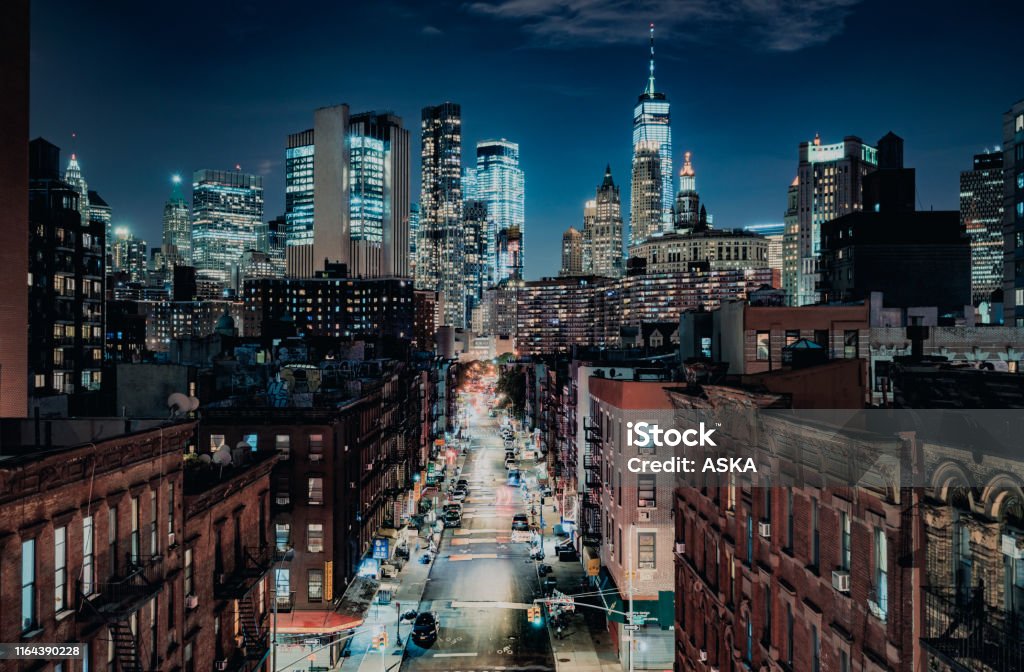 Lower Manhattan cityscape - Chinatown The City of New York, usually called either New York City (NYC) or simply New York (NY), is the most populous city New York City Stock Photo