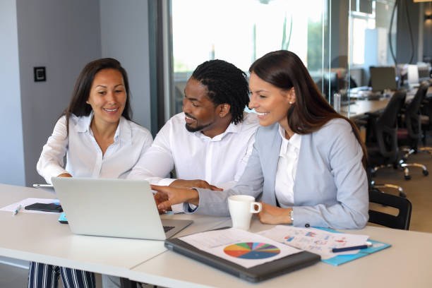 istock Business people discussing in office 1164397143