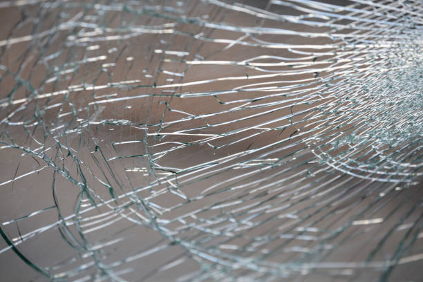 istock Cracked glass ,The mirror crack texture background. 1164401050