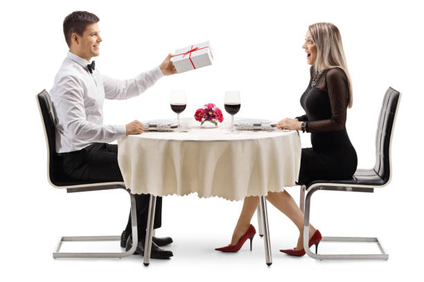 istock Man giving a present to a female 1164426590