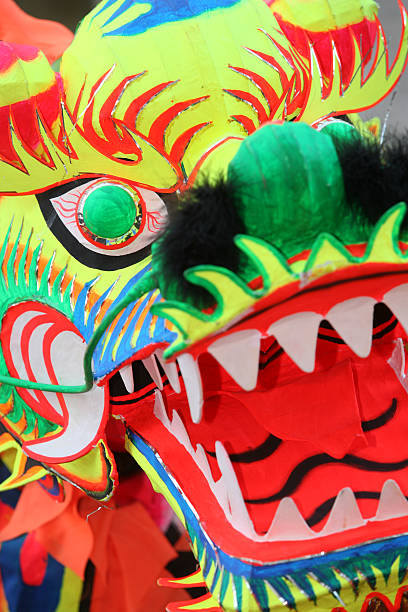istock colourful head of a traditional Chinese dragon 116443242
