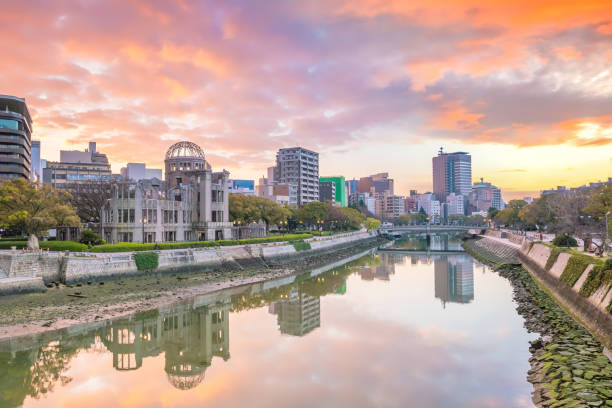 istock Hiroshima Peace Memorial Park with Atomic Bomb Dome in Hiroshima 1164435931