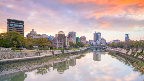 istock Hiroshima Peace Memorial Park with Atomic Bomb Dome in Hiroshima 1164435934