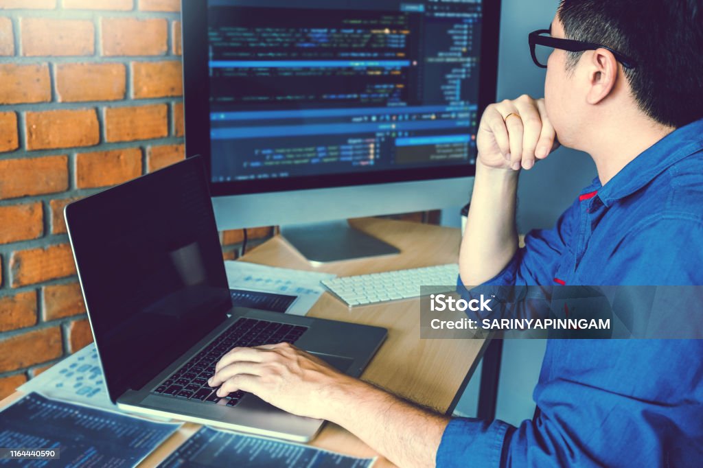 Developing Programmer Development Website Design And Coding ...