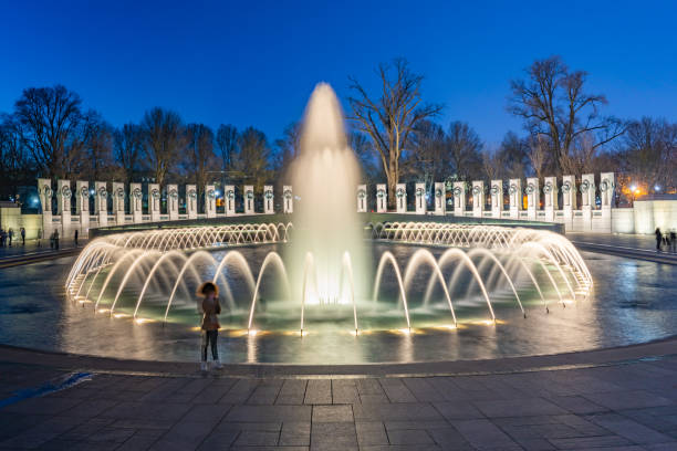 istock WWII Memorial at dusk in Washington DC,USA 1164460251
