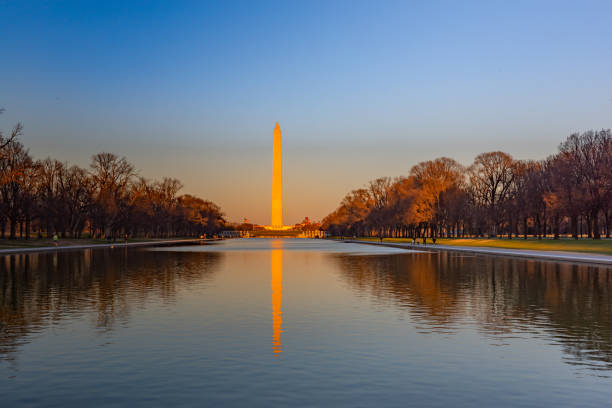 istock The Washington Monument at dusk in Washington DC,USA 1164460292