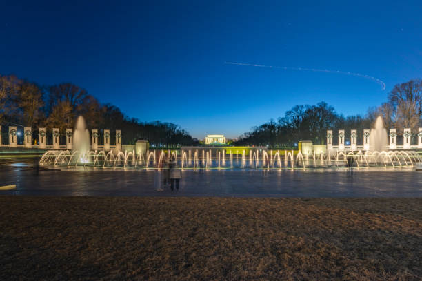 istock WWII Memorial at dusk in Washington DC,USA 1164460372