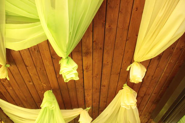 istock The fabric is beautifully folded, draping on the fabric. wedding background. layout for postcards 1164464424