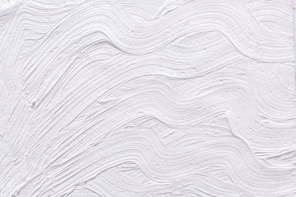 抽象的な白いグランジ塗装の背景 - white canvas ストックフォトと画像