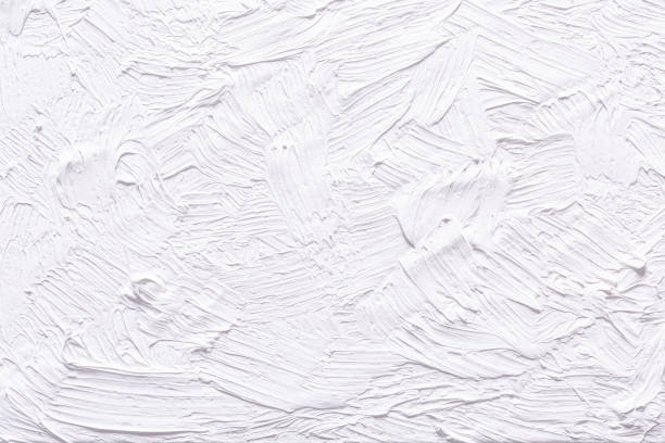 Abstract white grunge painted background Abstract white grunge painted background. Background was painted with titinium white oil color on canvas by hand. mural stock pictures, royalty-free photos & images