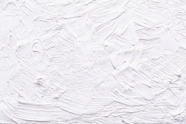 Photo of Abstract white grunge painted background