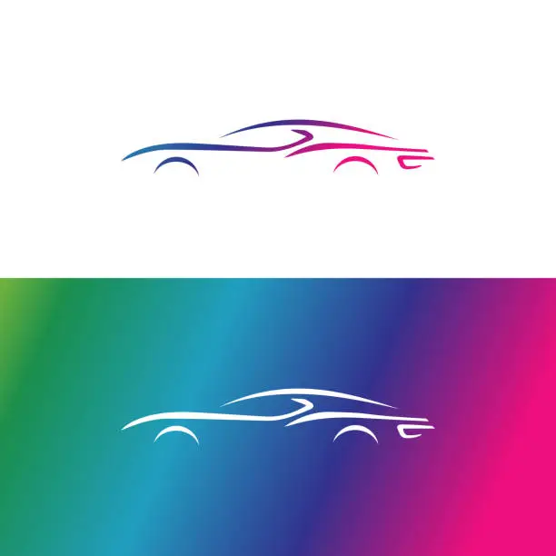 Vector illustration of Automotive Car logo vector a vehicle concept illustration