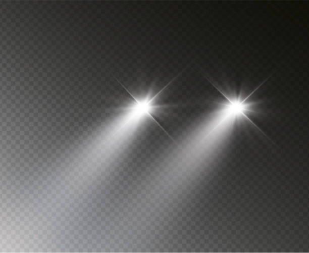 reflektory samochodowe - headlamp stock illustrations