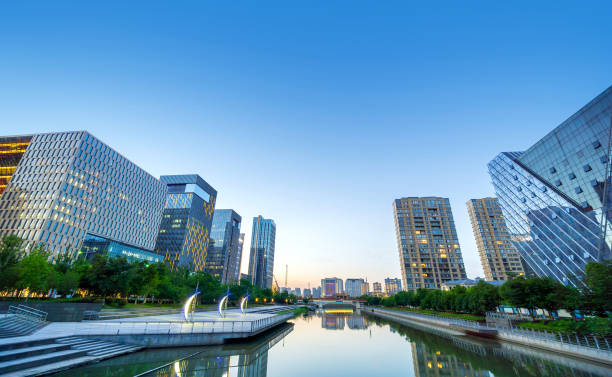 istock Ninbo City, China, night view 1164467970