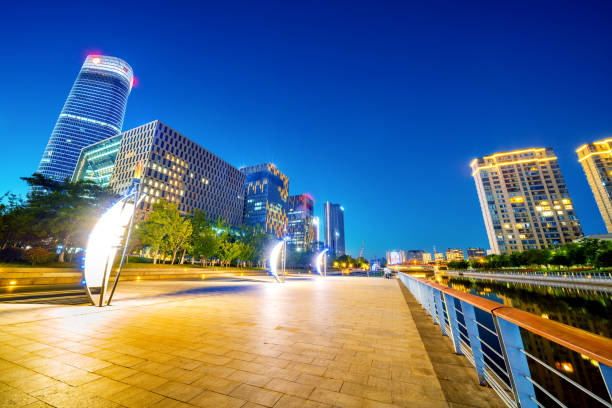 istock Ninbo City, China, night view 1164468123