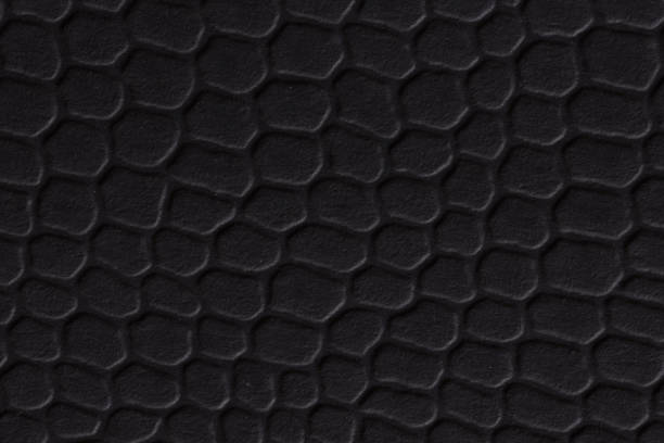 istock Black paper texture or background with spotlight, dark tone. 1164470253