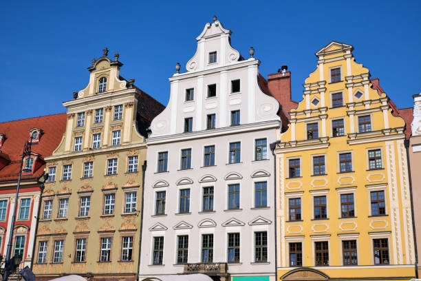 istock Colorful renovated houses 1164473006
