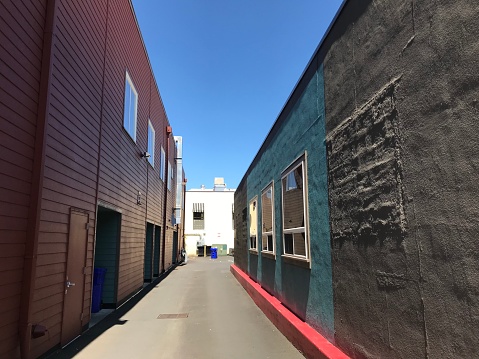 Multi-textured Multi colored alley way