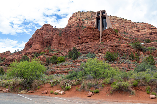 Chapel of the holy cross church in the top of a rock in Sedona, United States