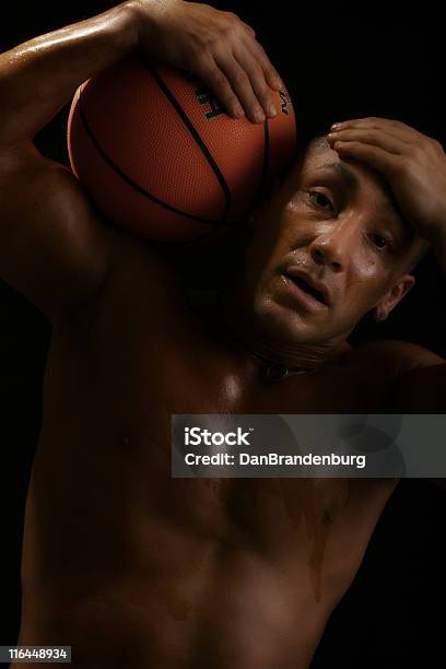 Exhausted Stock Photo - Download Image Now - Activity, Athlete, Basketball - Ball