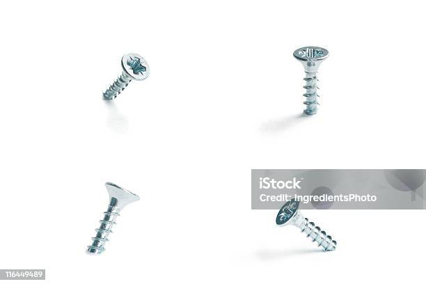 Colección De Tornillos Foto de stock y más banco de imágenes de Tornillos - Piezas de sujeción - Tornillos - Piezas de sujeción, Recortable, Acero