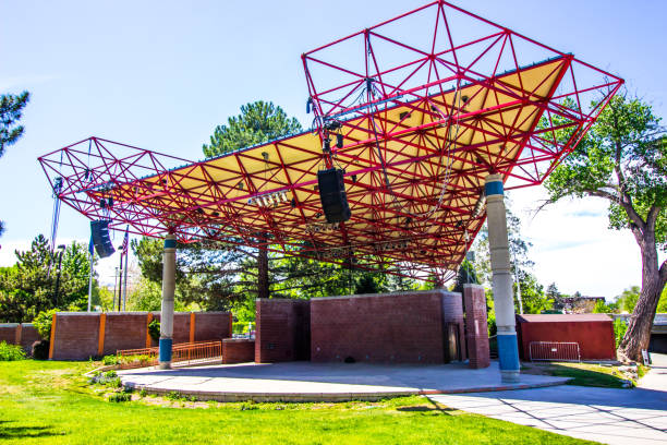 istock Outdoor Amphitheater Stage In Local Park 1164497753