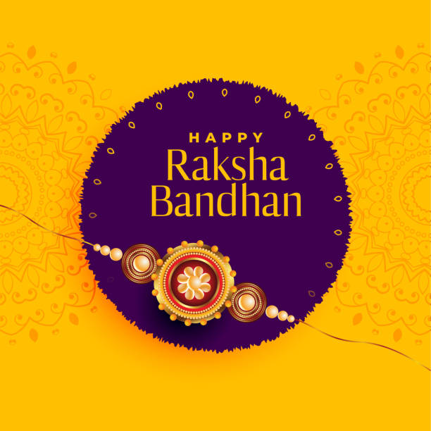 brother and sister rakhi festival of raksha bandhan background brother and sister rakhi festival of raksha bandhan background rakhi stock illustrations