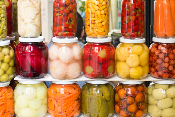 istock Jars of pickled vegetables 1164502258