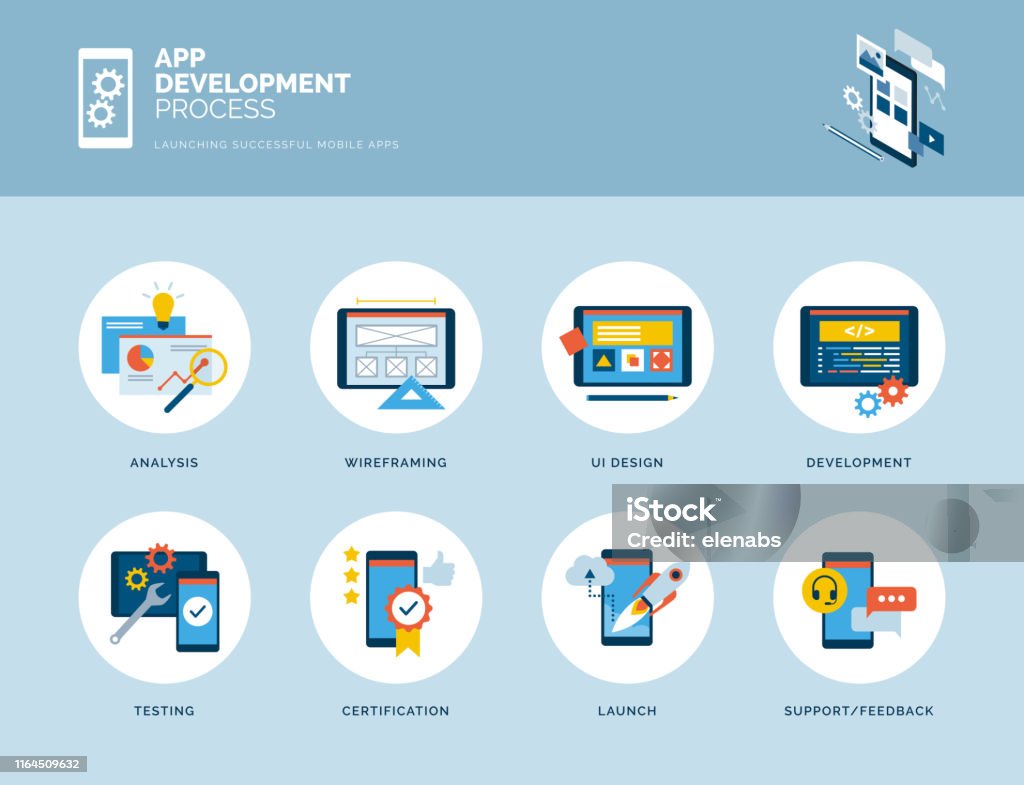 App Design And Development Process Stock Illustration - Download Image ...