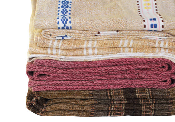 istock Old Weave bedding set. Used hundred years ago 1164511453