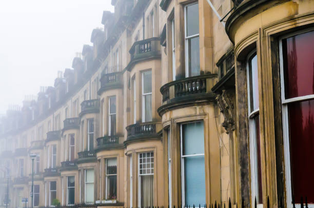 istock Terraced houses in Edinburgh during heavy fog 1164514973