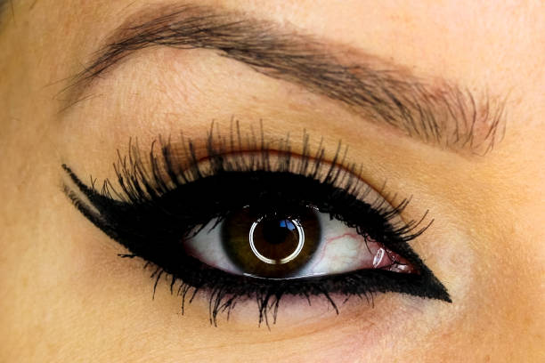 istock Female eye, makeup around the eyes 1164516748
