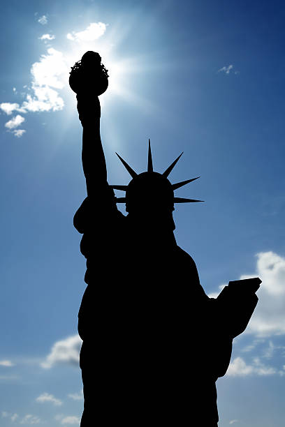 istock Statue of Liberty and sunbeam 116451690