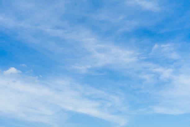 istock White Spindrift clouds on blue beauty sky 1164517216