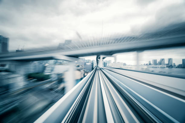 City, Power Line, Highway, Bridge - Built Structure, Traffic