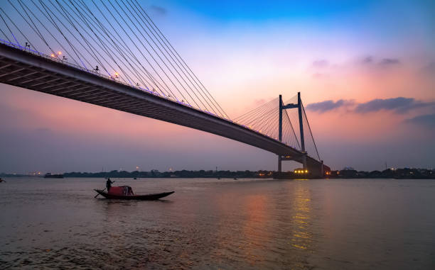 istock Cable stayed bridge known as the 