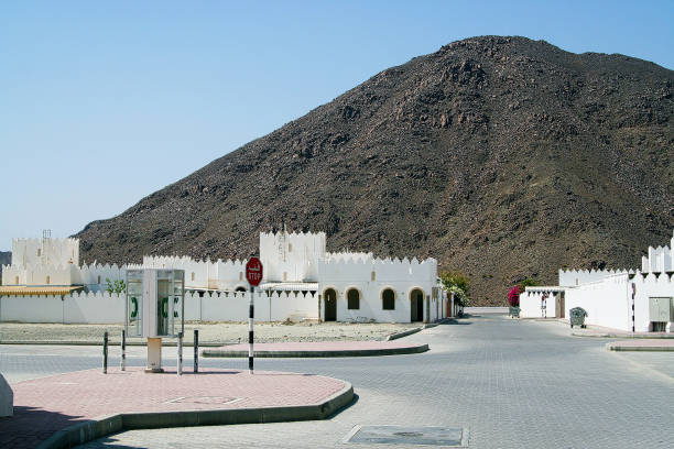 istock Oman: View on deserted white village 1164538879