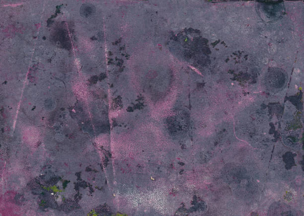 istock Textured dark purple hand painted background 1164543709