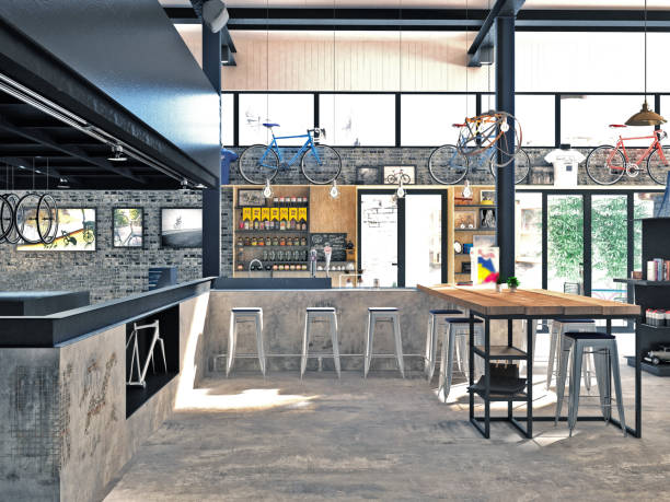 istock 3d render of cafe bar and restaurant 1164545148