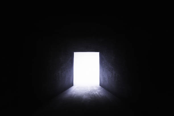 istock empty interior dark room with dark concentrate floor with fog and mist 1164545795