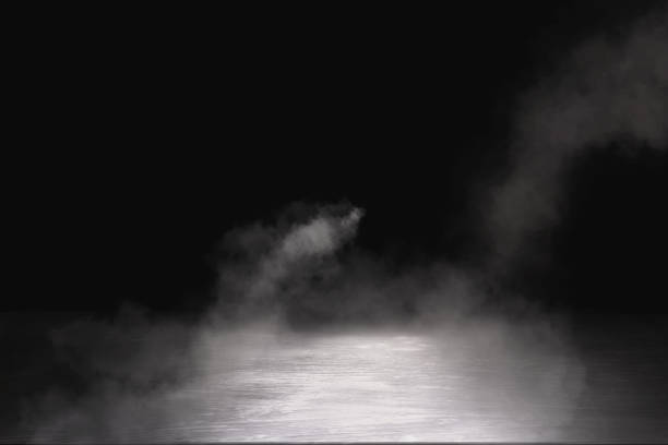 istock Texture dark concentrate floor with mist or fog 1164545800